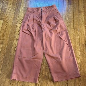 Madewell wide leg cropped pants size 0P